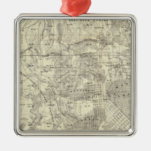 City and County of San Francisco Metal Tree Decoration