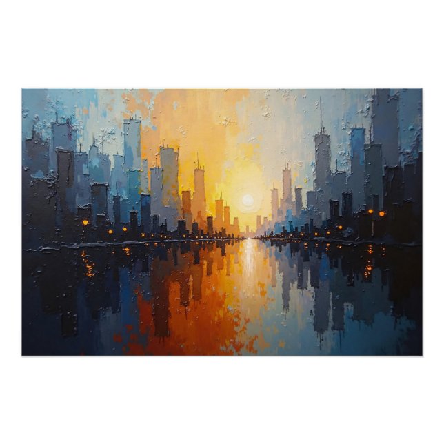 City at Sunset Poster (Front)
