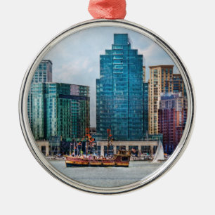 City - Baltimore MD - Harbour east Metal Ornament