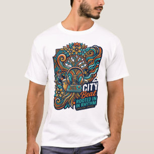 City Beat Shirt – Music Rhythm Graphic Tee, Urban
