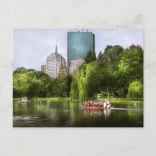 City - Boston Ma - Boston public garden Postcard