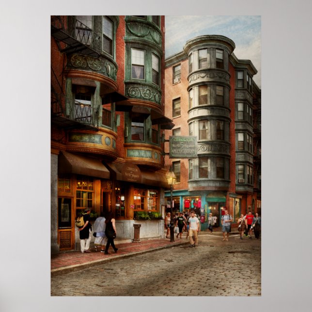 City - Boston MA - The North Square Poster (Front)