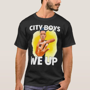 City Boys Summer We Up Four Fingers Up Ironic Meme T-Shirt