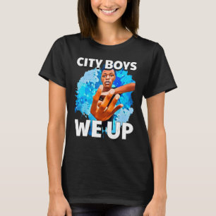 City Boys Summer We Up Four Fingers Up Ironic Meme T-Shirt