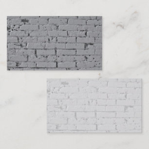 City Brick Wall Painted Light Grey Business Card