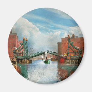 City - Buffalo NY - The original Michigan Bridge Magnet
