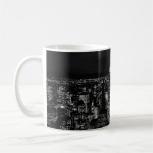 CITY BUILDING DURING NIGHT TIME PHOTO COFFEE MUG