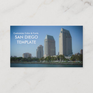 City Buildings and Harbor - San Diego Business Card