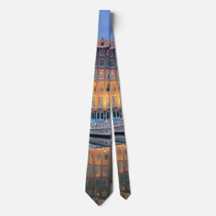 City Buildings on River Tie