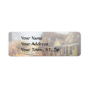City - California - The town of Downieville 1933 Return Address Label