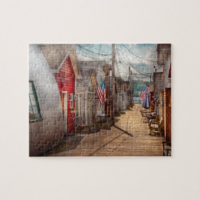 City - Canandaigua, NY - Shanty town Jigsaw Puzzle (Horizontal)