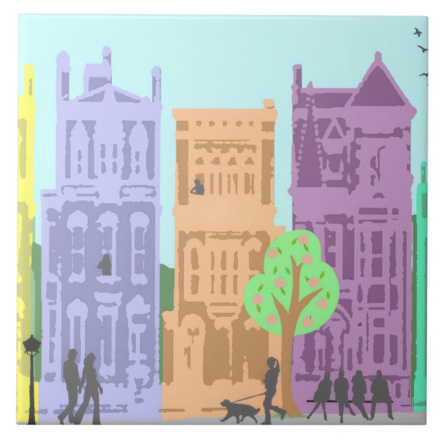 City Ceramic Tile (Front)