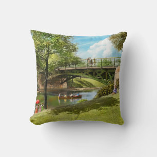City - Chicago IL - A lazy afternoon 1905 Cushion