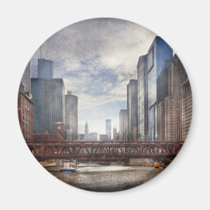 City - Chicago, IL - Looking towards the future Magnet