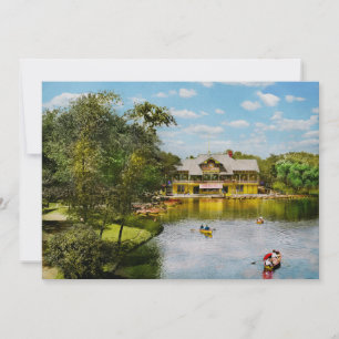City - Chicago IL - The boat house at Lincoln Park Invitation
