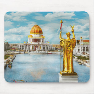 City - Chicago, IL - The city of wonder 1893 Mouse Pad