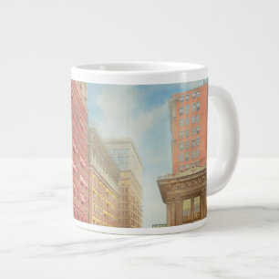 City - Cincinnati, OH - East Fifth and Walnut 1910 Large Coffee Mug