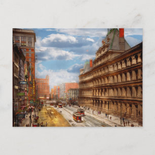 City - Cincinnati OH - Government Square 1902 Postcard