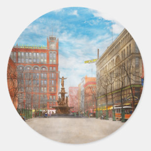 City - Cincinnati, OH - Queen City Pride 1904 Classic Round Sticker