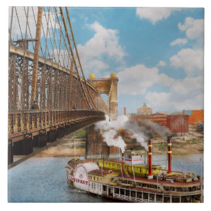 City - Cincinnati, OH The City of Cincinnati 1906 Ceramic Tile
