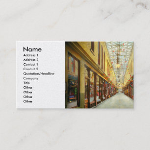 City - Cincinnati, OH - The Emery Arcade 1905 Business Card