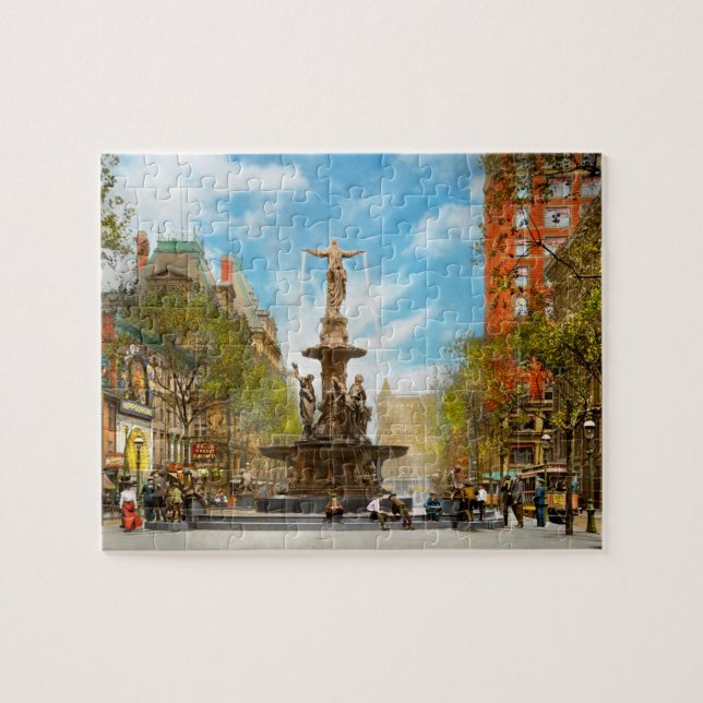 City - Cincinnati OH - The genius of water 1906 Jigsaw Puzzle (Horizontal)