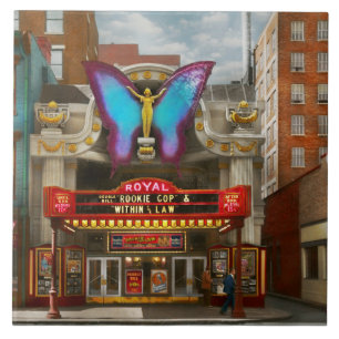 City - Cincinnati, OH - The Royal Theatre 1939 Ceramic Tile
