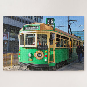 City circle tram, Melbourne, Victoria, Australia Jigsaw Puzzle