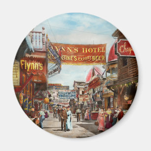 City - Coney Island NY - Bowery Beer 1903 Magnet