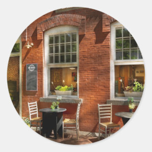 City - Corning NY - The Source Classic Round Sticker
