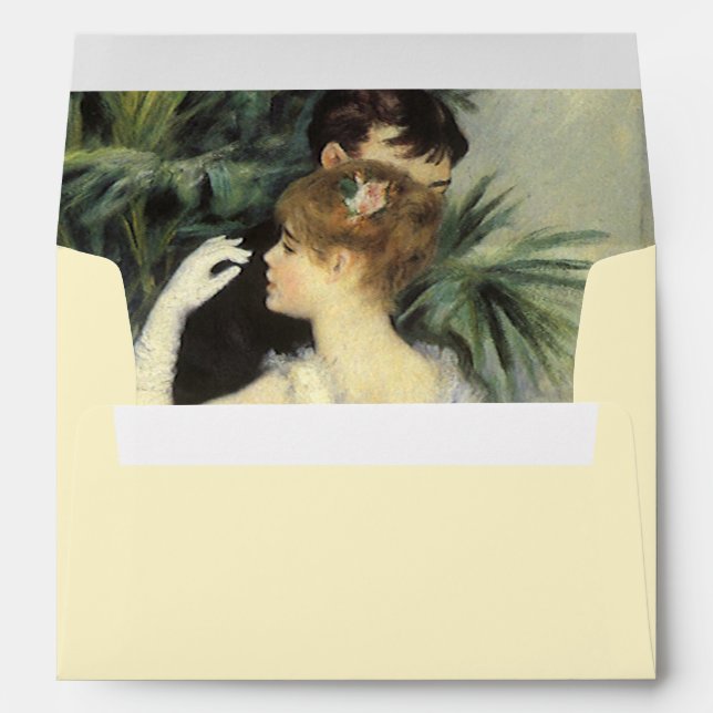 City Dance by Pierre Renoir, Engagement Party Envelope (Back (Bottom))