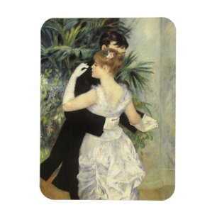 City Dance by Pierre Renoir, Vintage Fine Art Magnet