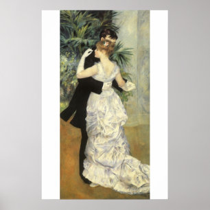 City Dance by Pierre Renoir, Vintage Fine Art Poster