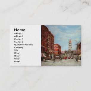 City - Denver Colorado - Welcome to Denver 1908 Business Card