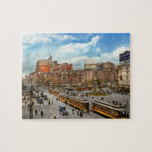 City - Detroit MI - Motor City 1917 Jigsaw Puzzle