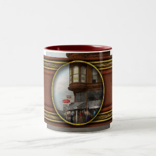 City - Dillon, Montana - Today's my day off - 1942 Two-Tone Coffee Mug