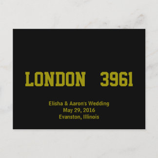 City & Distance Wedding Table Postcards