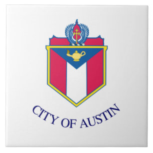 City Flag of Austin (Texas) Ceramic Tile