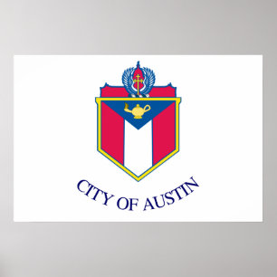 City Flag of Austin (Texas) Poster
