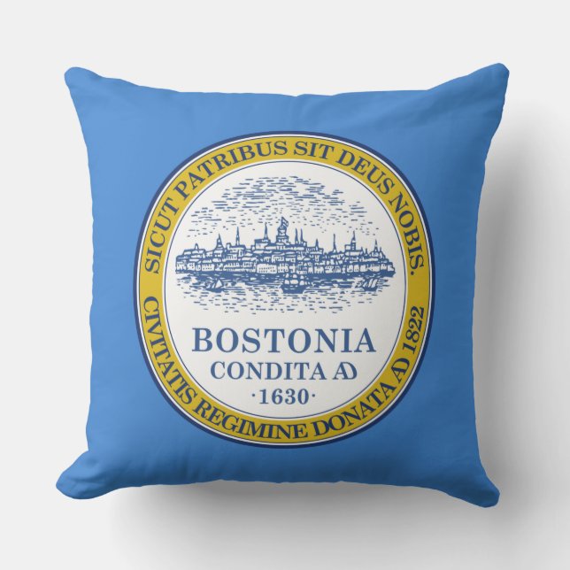 City Flag of Boston (Massachusetts) Cushion (Front)