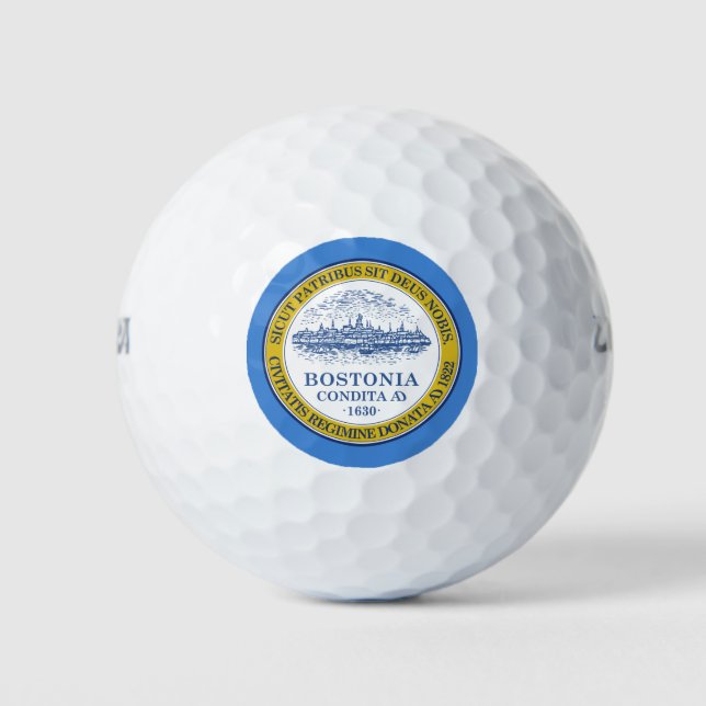 City Flag of Boston (Massachusetts) Golf Balls (Front)