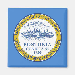 City Flag of Boston (Massachusetts) Magnet