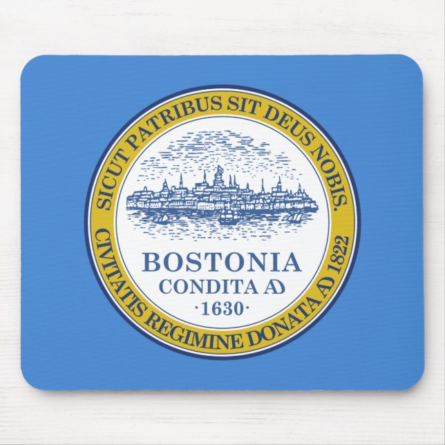 City Flag of Boston (Massachusetts) Mouse Pad (Front)