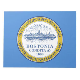 City Flag of Boston (Massachusetts) Notepad