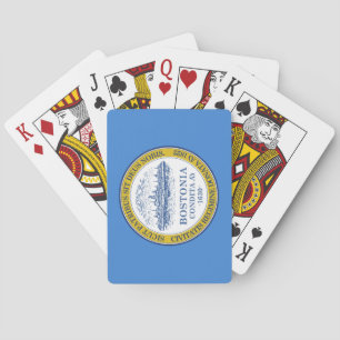 City Flag of Boston (Massachusetts) Playing Cards