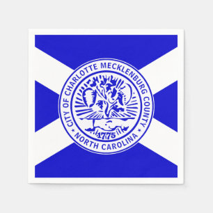 City Flag of Charlotte (North Carolina) Napkin