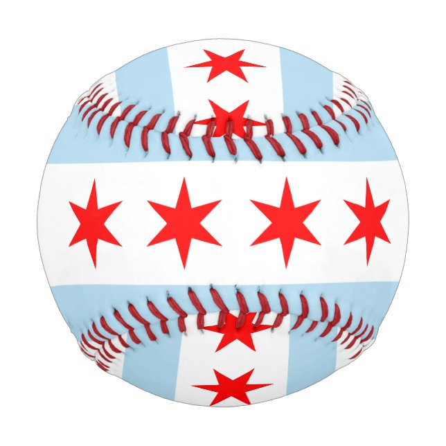 City Flag of Chicago (Illinois) Baseball (Front)