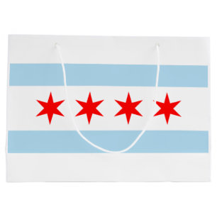 City Flag of Chicago (Illinois) Large Gift Bag