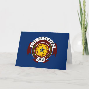 City Flag of El Paso (Texas) Card