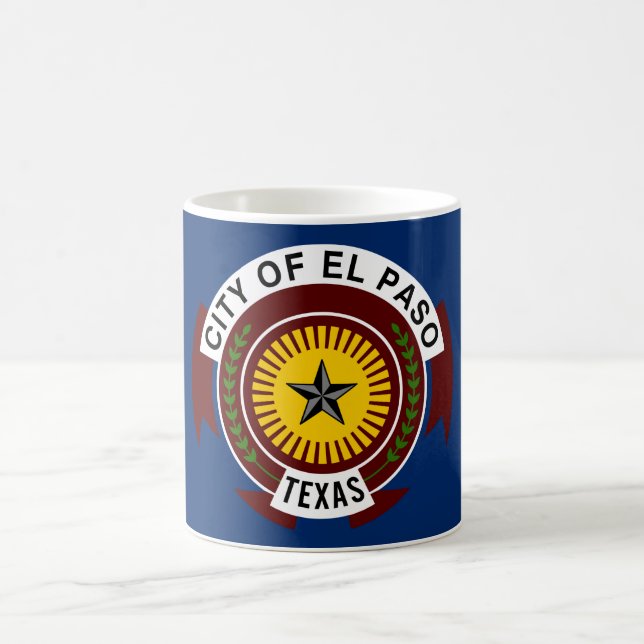 City Flag of El Paso (Texas) Coffee Mug (Center)